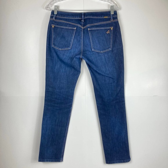 DL1961 Angel Mid Rise Skinny Ankle Jeans Dark Wash - Picture 3 of 12